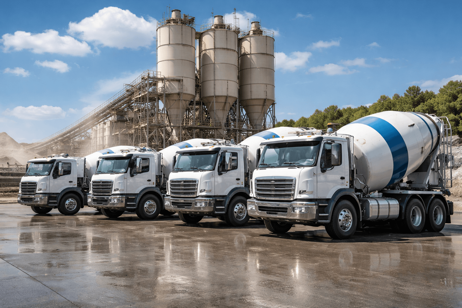 מערכת לניהול מערבלי בטון